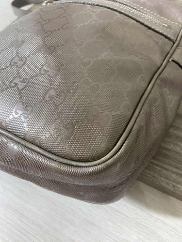 GUCCI 233268.525040 GG Supreme Borsa a tracolla Pelle Grigio Vintage dal Giappone - Foto 14 di 24