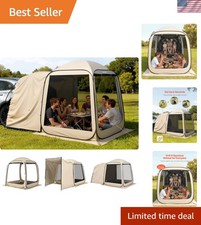SUV Tailgate Tent , 6 x 6 ft Pop-Up Screen House Canopy for 4–6 Person, Porta...