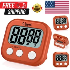 Versatile Kitchen & Event Timer with Enhanced Alarm - Easy Setup, 3 Settings