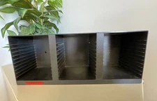 Laserline 36 CD Wall Mount / Stackable Storage Rack Black Plastic Holder