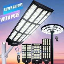 99999900LM Brillo Lleno Luz LED Sensor De Movimient Lampara Focos Solar De Calle