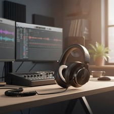 Wired Over Ear Headphones Studio Monitor Mixing DJ 50mm Drivers Noise Isolating