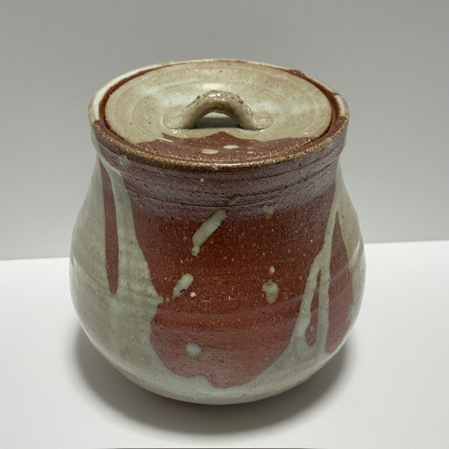 Japanese Tea ceremony Mizusashi Fresh Water Container Pot Shigaraki ware