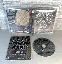 Rock Band: Metal Track Pack (Sony PlayStation 3, 2009) COMPLETE! Tested Working
