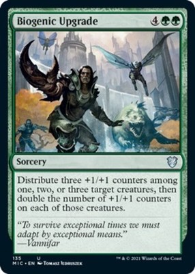 Biogenic Upgrade~135~NM~(MIC) - Innistrad Midnight Hunt Commander~MTG