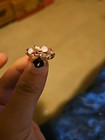 Unique Marquise Pink Diamond Cluster Band, Round Cut Wedding Band Statement Band — photo 1