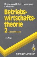 Betriebswirtschaftstheorie Walter Busse Von Colbe