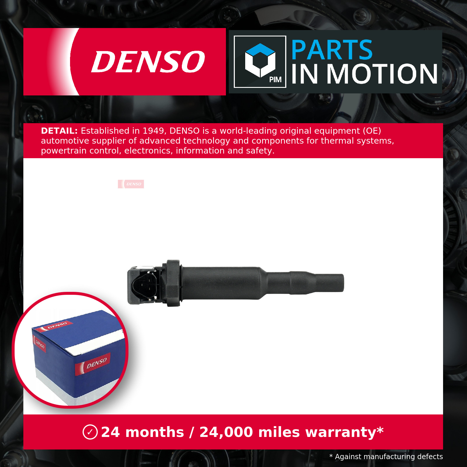 Ignition Coil fits PEUGEOT 308 CC, Mk1 1.6 07 to 14 Denso 9807841880 Quality New - Image 5