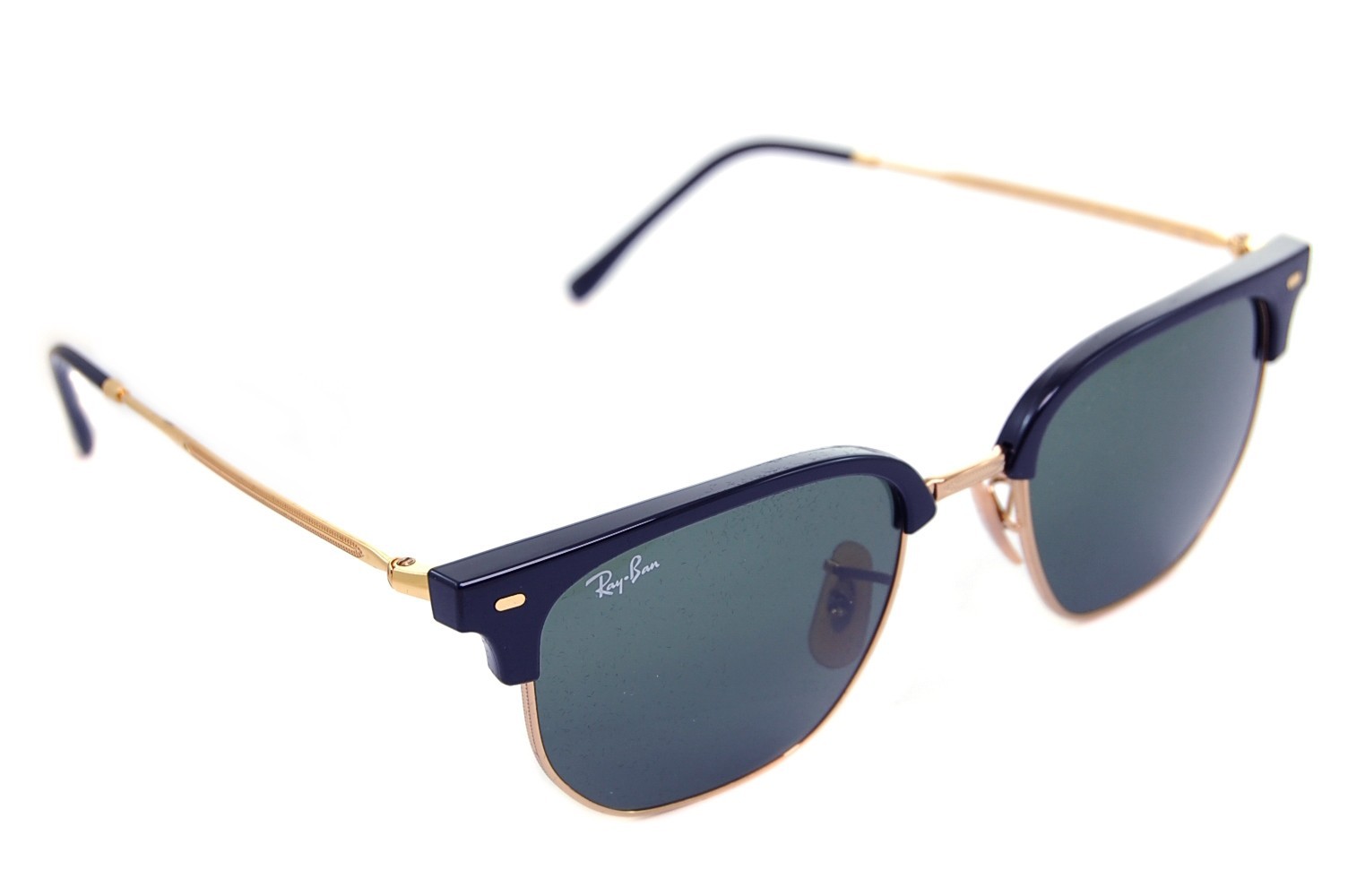 Ray - Ban Unisex Black/Green Rb4416 New Clubmaster 601/31 Sunglasses Injected Geometric Normal - Image 8