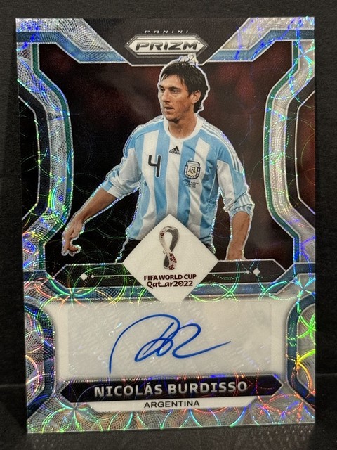 2022 Panini Prizm World Cup Argentina Nicolas Burdisso Auto Choice Prizm