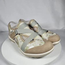 Earth Origins Stacy Floral Fabric Comfort Sandal Shoes Womens Size 9.5