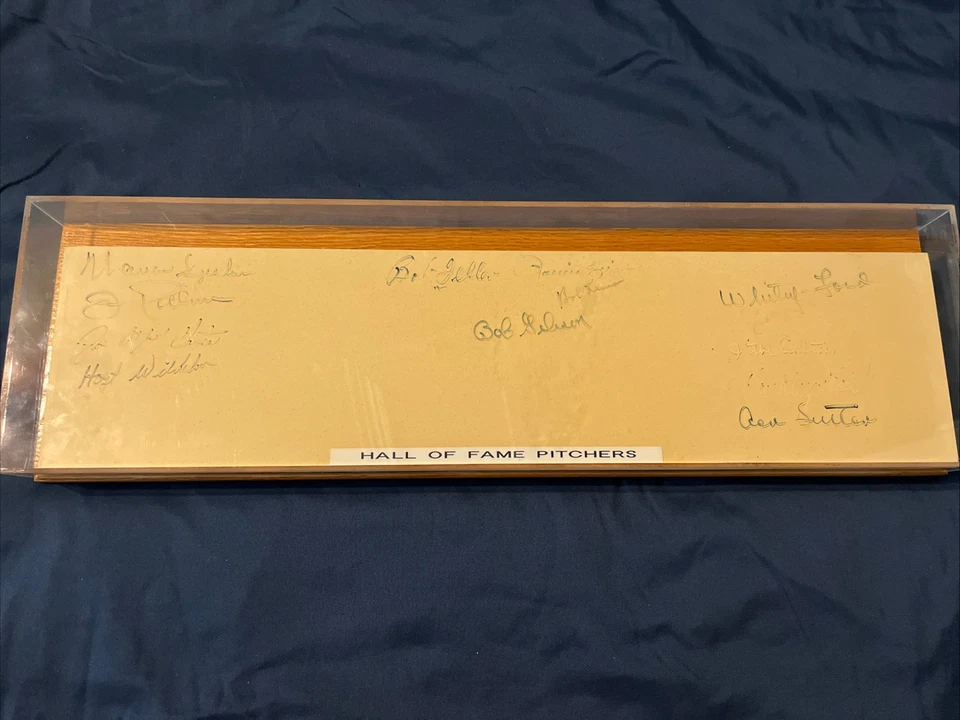 MLB Hall of Fame Pitchers *SIGNED* Pitching Rubber - Multiple HOF - RARE - Image 2 of 4