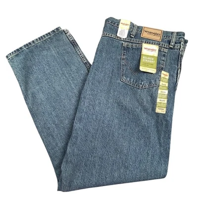Wrangler Mens 52x32 Rugged Wear Relaxed Straight Leg Jeans Blue Big & Tall NWT - Image 1 of 4