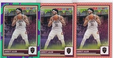 LOT (3) 2023-24 NBA HOOPS ORANGE SLIME JARRETT ALLEN CLEVELAND CAVALIERS - 755