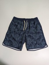 Fair Harbor The Anchor Blue Floral Lined Trunks Swim Stretch Mens Size L