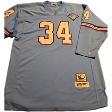  Mitchell & Ness Earl Campbell #34 Houston Oilers Throwback 1978 1984 Jersey 56