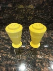 Vintage Fiesta Homer Laughlin Yellow  Art Deco Salt & Pepper Shaker - Used