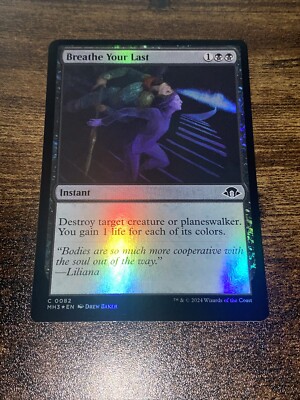 MTG 記念カード FOILセット Breathe Your Last 0082 Foil Modern Horizons 3 MH3 MTG Magic The