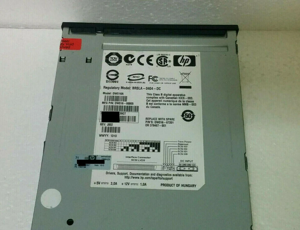 HP LTO-2 SCSI internal HH Tapedrive StorageWorks Ultrium448 | 378467-001 - Image 3 of 3