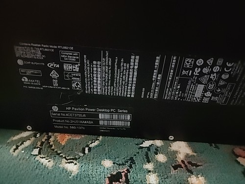 HP Pavilion (580-137C), Ryzen 5 1400 3,0GHz, RX 550 2GB, 16GB RAM - Bild 6 von 9