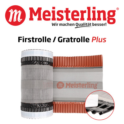 Meisterling  Firstrolle / Gratrolle Plus, 310 - 390 mm Dach Firstband / Gratband