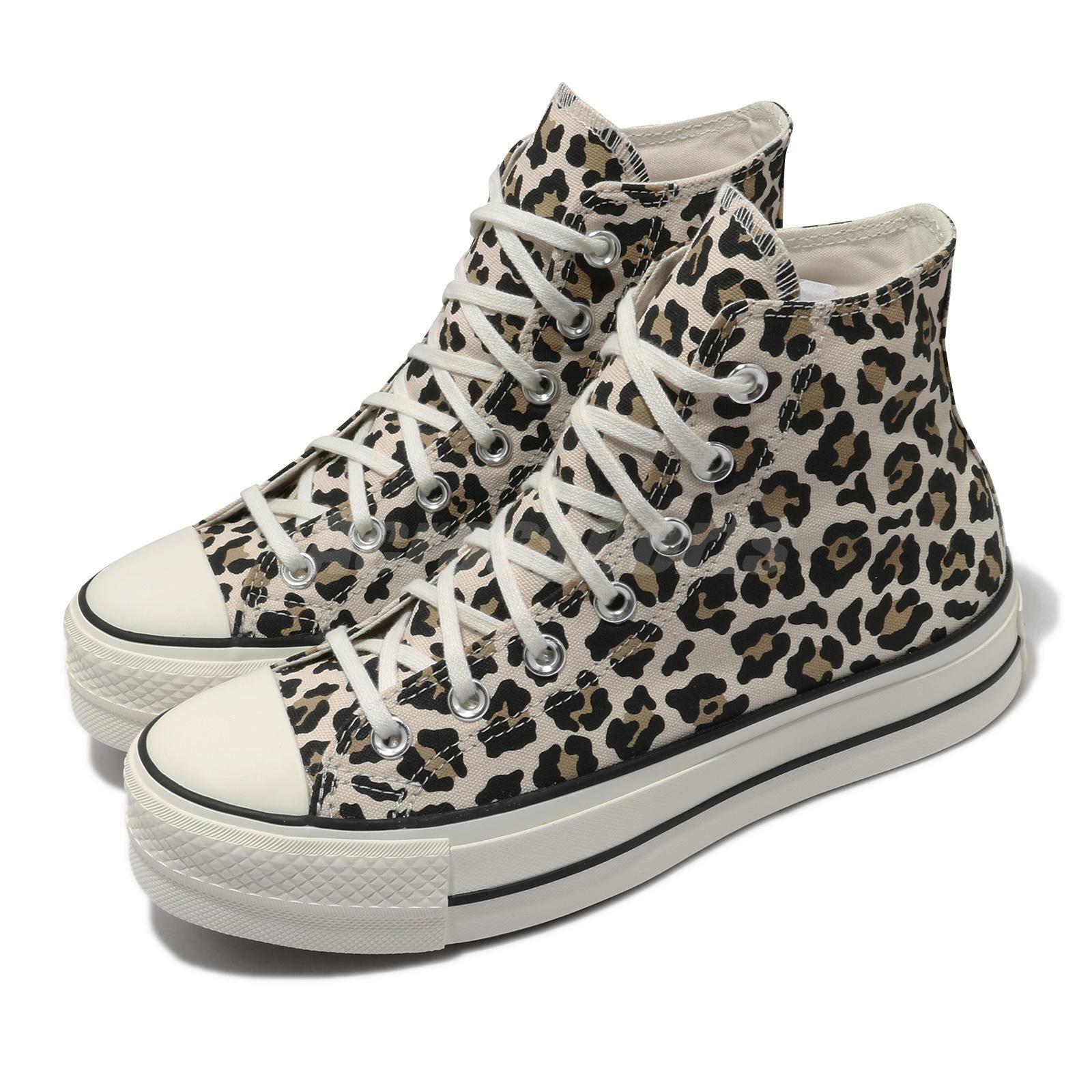 Converse Chuck Taylor All Star Lift Hi Ivory Black Brown Leopard Women  570915C - Shopping.com
