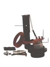 Fluidmaster 540AKRP5 3-Inch Complete, Adjustable Toilet Flush Valve Repair Kit ,