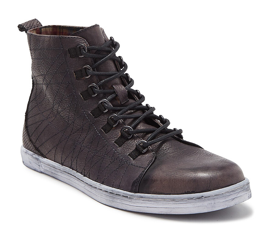 NIB - Bed|Stu Raylan Leather Hi Top Sneaker Men Shoes Sz  display picture 3