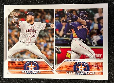 2023 Topps Update Matt Gage Cesar Salazar RC Rookie Combos #US318 Astros
