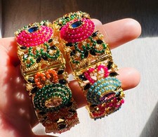 Pair of Bangle-Bollywood Style Bridal Jewelry Indian Bangle /chudi/ Bracelet