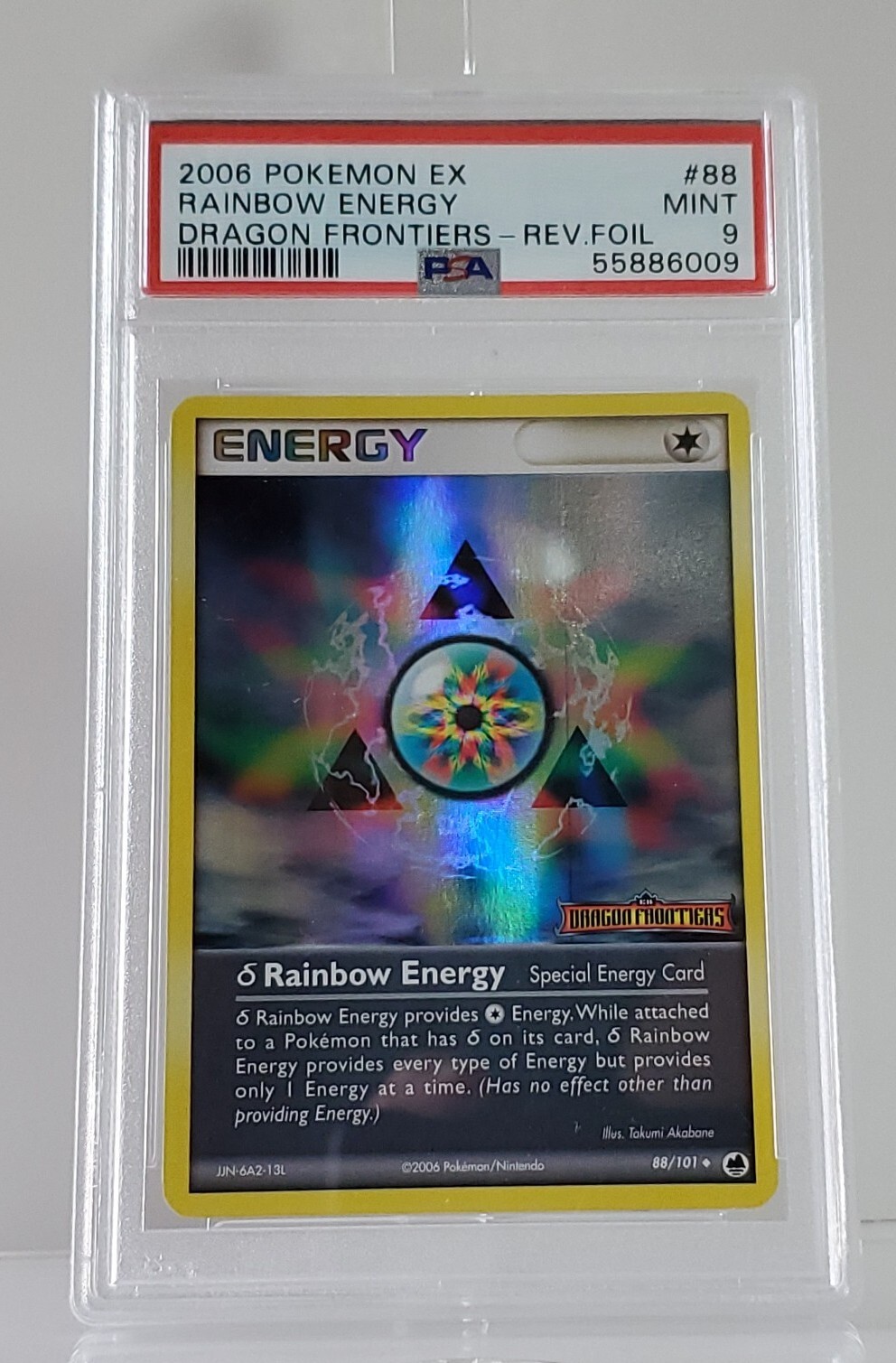 Pokemon Ex 2006 Boost Rainbow Energy Card Dragon Frontiers Rev Foil PSA