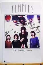 Temples Full Band Signed Autographed 11x17 Mini Poster EXACT Proof COA Volcano Temples Full Band Signed Autographed 11x17 Mini Poster EXACT Proof COA Volcano