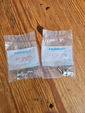 LOT of 2 Amphenol 31-320-RFX BNC Male Crimp Connector RG58 RG141 Cables