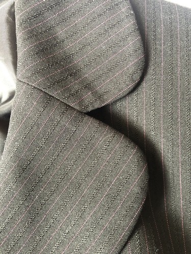 LE SUIT SEPARATES 12 BLACK PINK STRIPE JACKET BLAZER - Picture 6 of 10