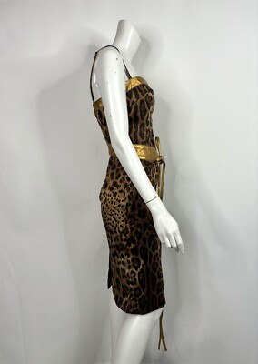 dark green print dress D&G Spring 2004 Runway Leopard Print Dress main image 0