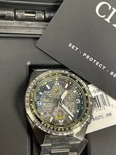 Citizen Men's Eco-Drive Chronograph Black Stainless Steel Watch 46 MM JY8127-59E