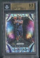Gem BGS 9.5 Zion Williamson Rookie 2019 Prizm Fireworks Fast Break #26 RC Disco