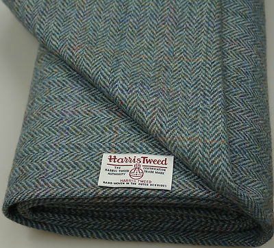 Harris Tweed Fabric &amp; Labels 100% Wool Craft Material - Various