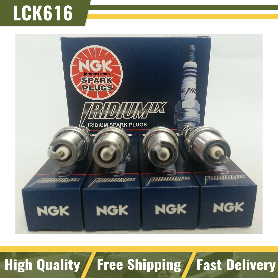 For Infiniti Hyundai Kia NGK LFR5AIX-11 4469 Iridium IX Spark Plugs Set of 4