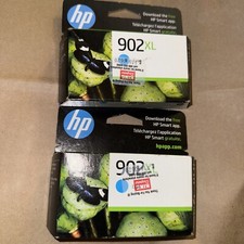 2 x Boxes Genuine HP 902XL Cyan Ink Cartridge EXP 09/2024 Sealed