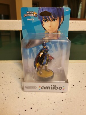 Marth Amiibo Super Smash 12 Derp Face 1st Print Version