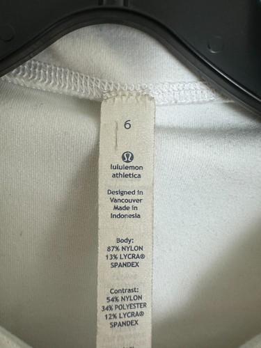 Lululemon Stride Hoodie Women’s Size 6 White Heather Full Zip Up Thumb Holes - Picture 5 of 15