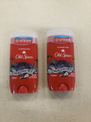 2 * OLD SPICE NIGHTPANTHER DEODORANT Stick 3oz New w/Factory Seal Night Panther
