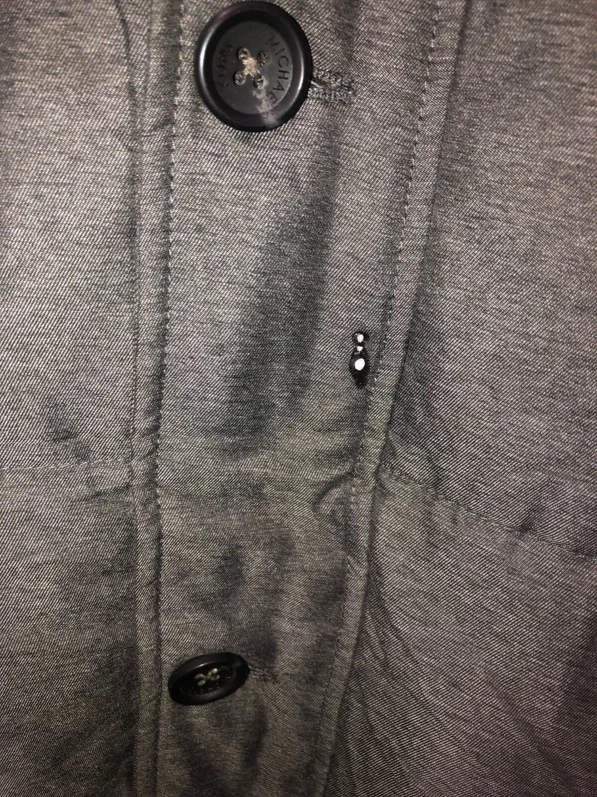 Cappotto tampone Michael Kors da uomo taglia small grigio antracite