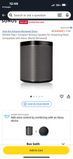 Sonos One Gen 2 Indoor Speaker - Black