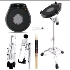 Electronic Practice Drum Pad With Stand, 12 Inches - Built In Speaker  Sticks