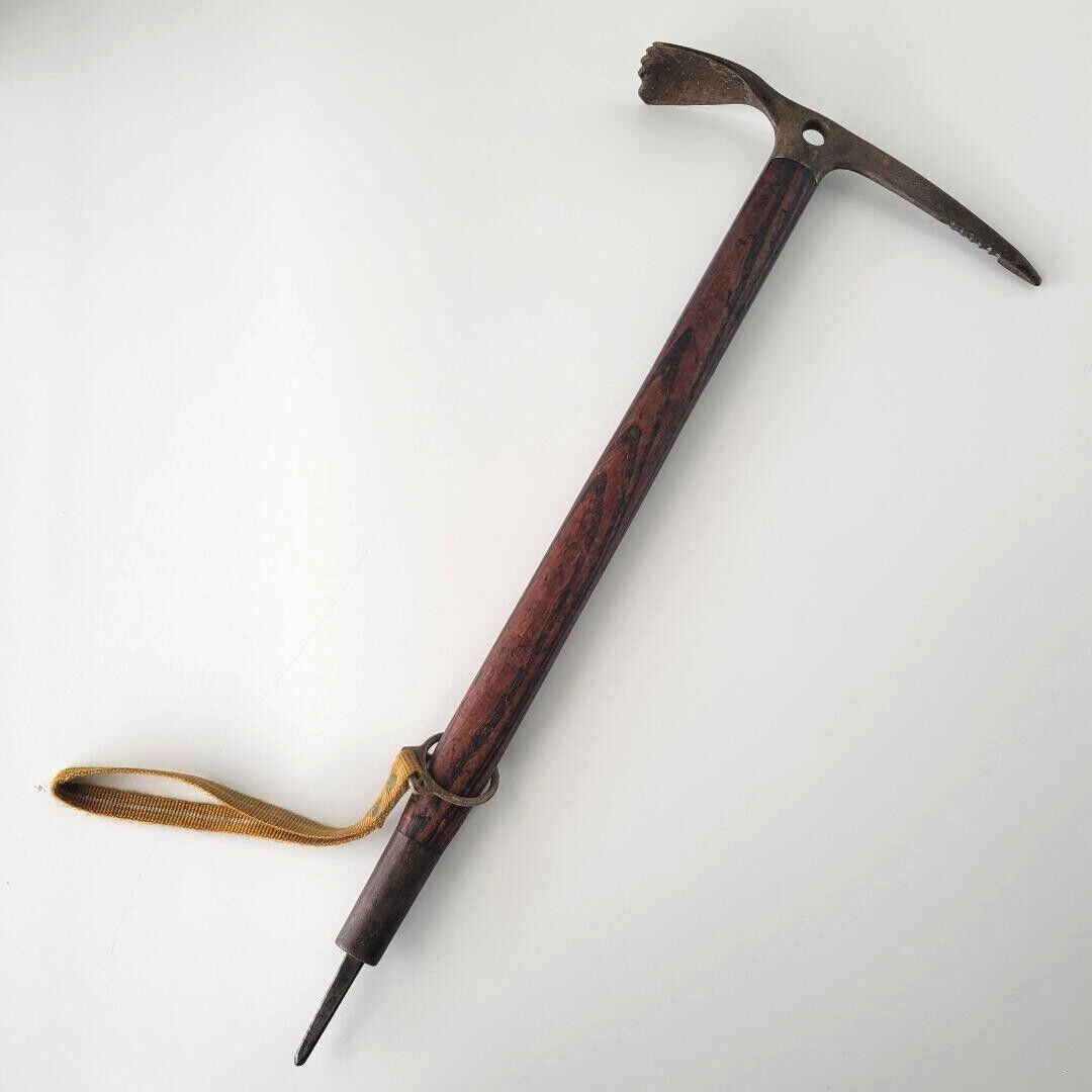 Hacha de hielo Stubai Wallner vintage 60 cm madera hecha en Austria