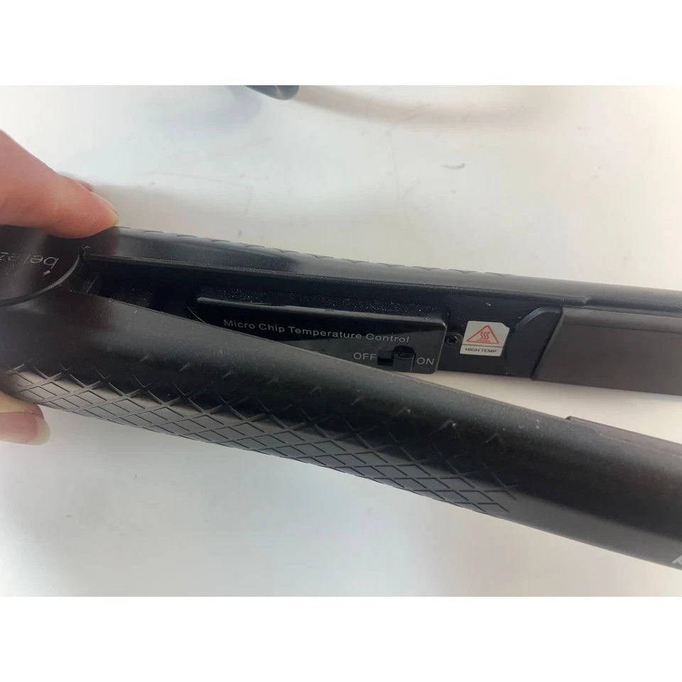 Bellezza Professional 直发器扁平熨斗带温度控制黑色 — 第 4/4 张图片