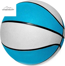 Regulation Size 9'' Swimming Pool Basketball, Waterproof, Blue (Size 6), for Age