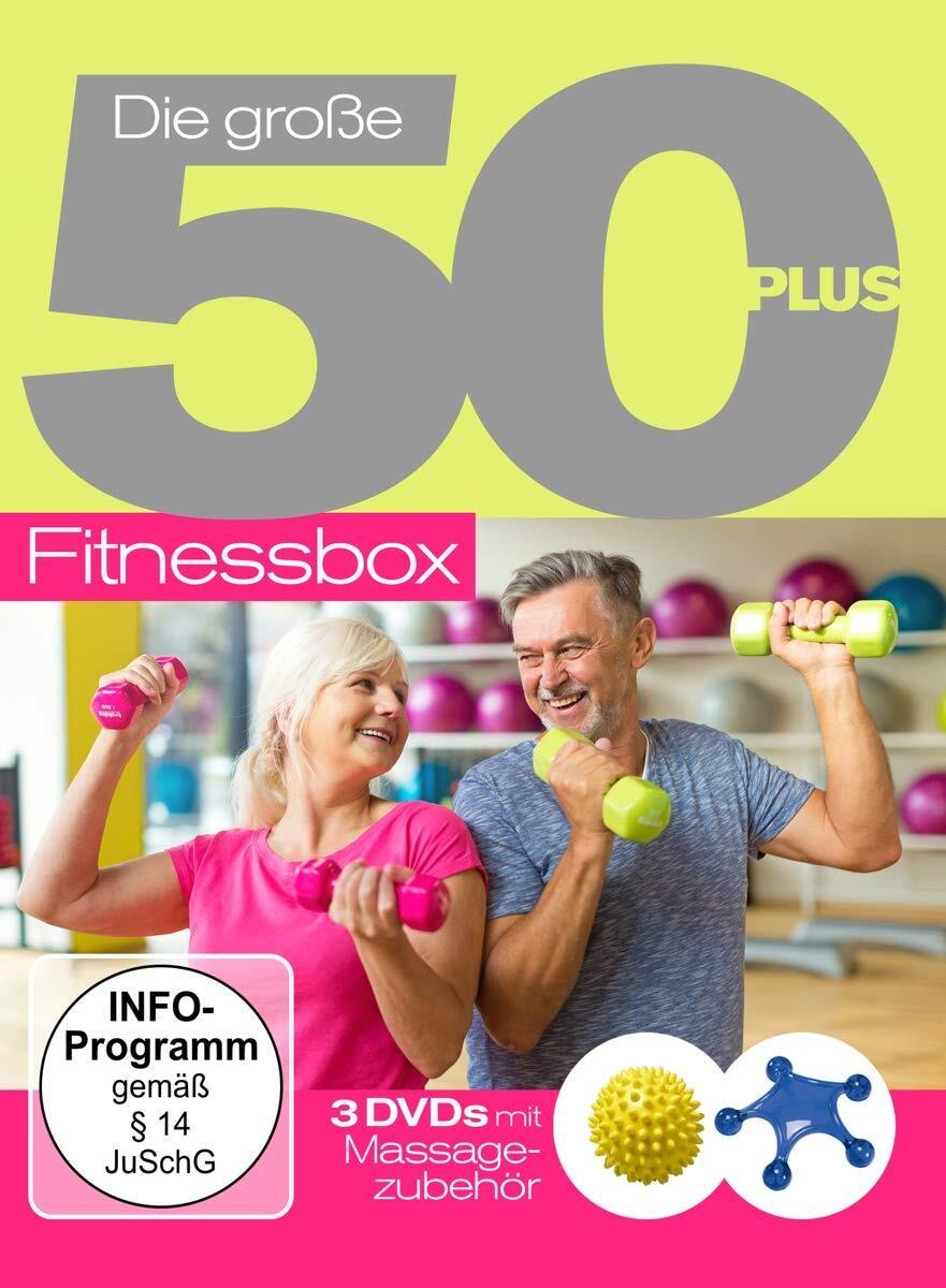 Die Große 50+Fitnessbox mit Massagezubehör (DVD) Fitness Gymnastik Wellness
